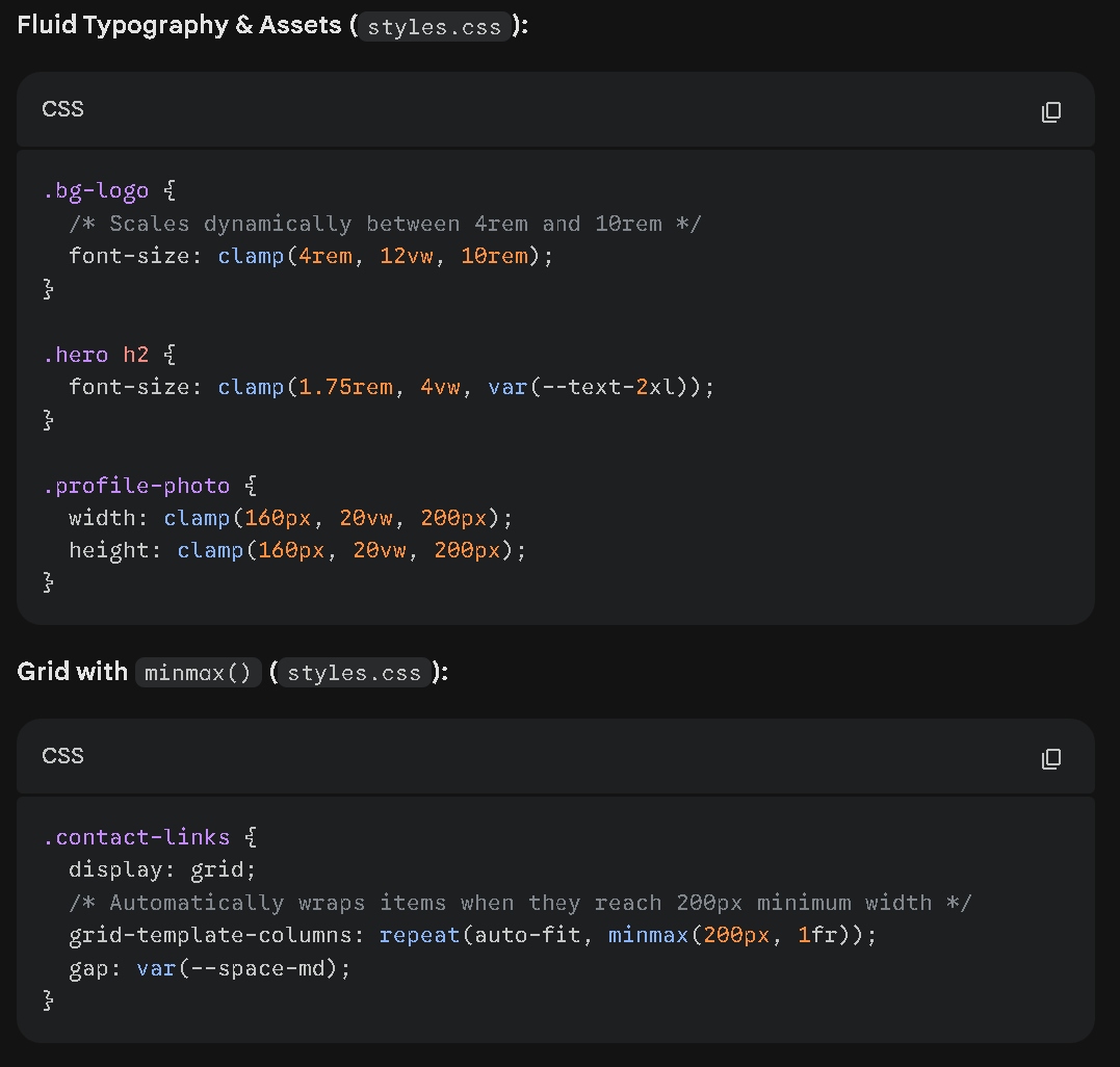 Código CSS Responsive