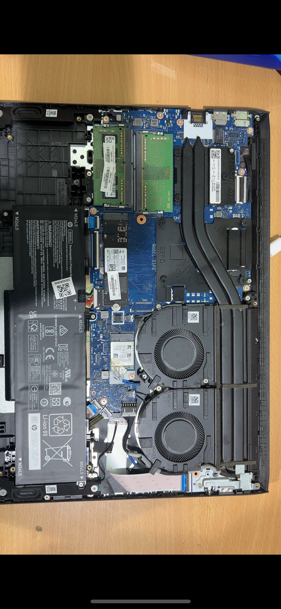 Laptop after repair
