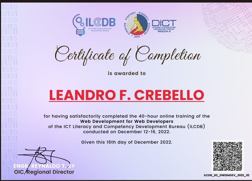 Certificate 5