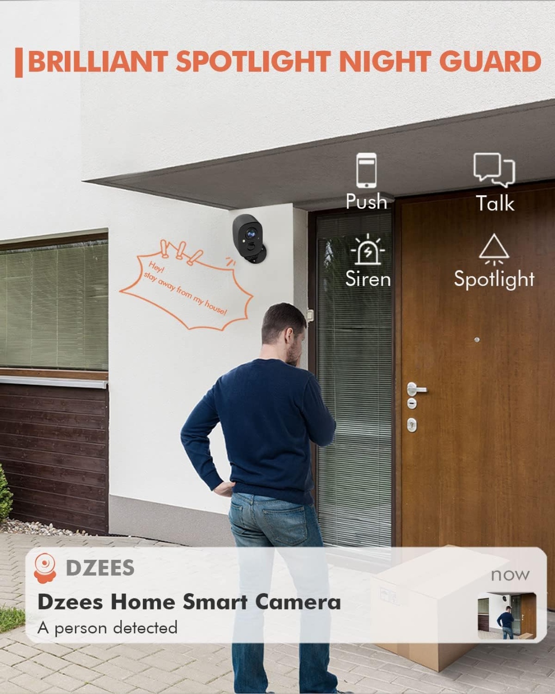 Dzees Home Smart Security Camera Outdoor Wireless 2K